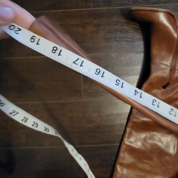 NEW Free People Dakota Tall Boots Womens 7 Brown Distressed Leather Knee High - Picture 12 of 14